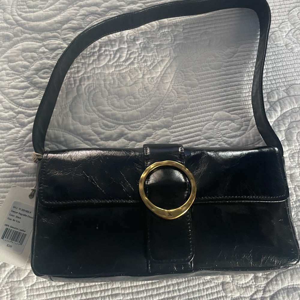 Hobo brand Elegant Black Leather Shoulder Bag